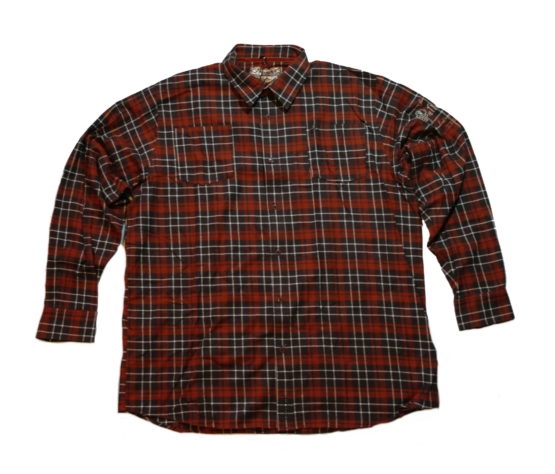 Pelle Pelle Long Sleeve Flannel Button Up Shirt / Color: Espresso