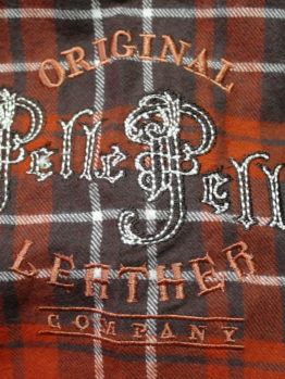 Pelle Pelle Long Sleeve Flannel Button Up Shirt / Color: Espresso