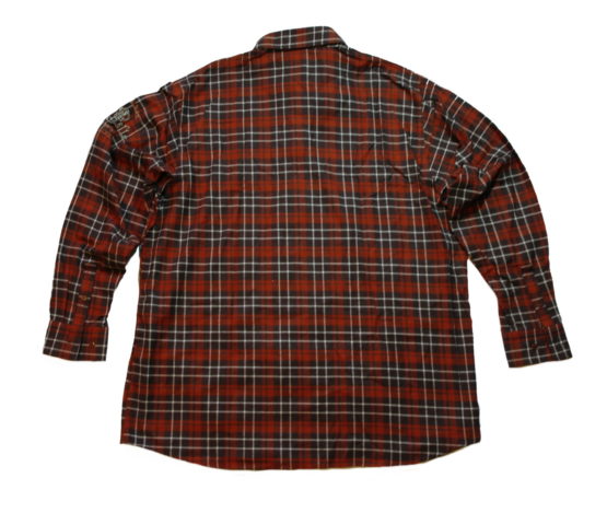 Pelle Pelle Long Sleeve Flannel Button Up Shirt / Color: Espresso