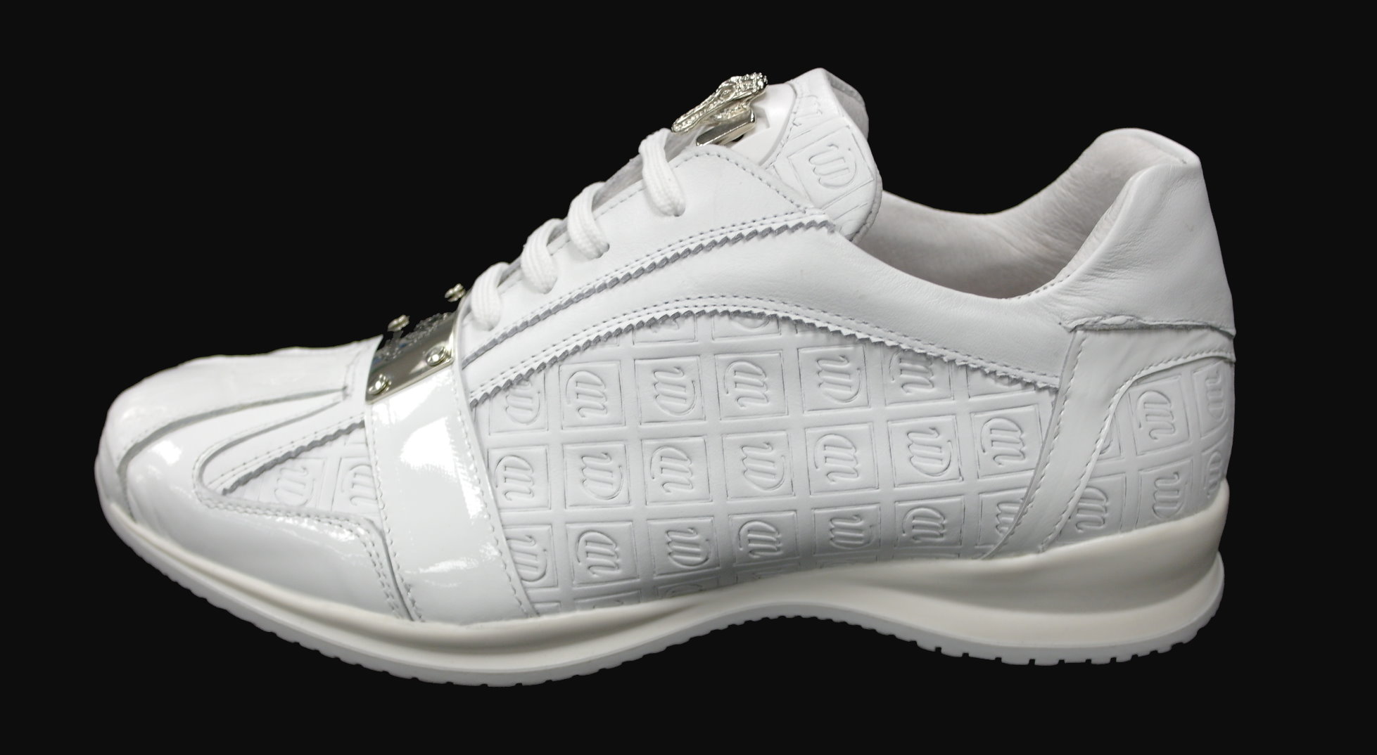 Mauri Shoe #8840 White / Embossed Nappa 