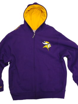 Mitchell & Ness Vikings Thermal Lined Full Zip Hoody