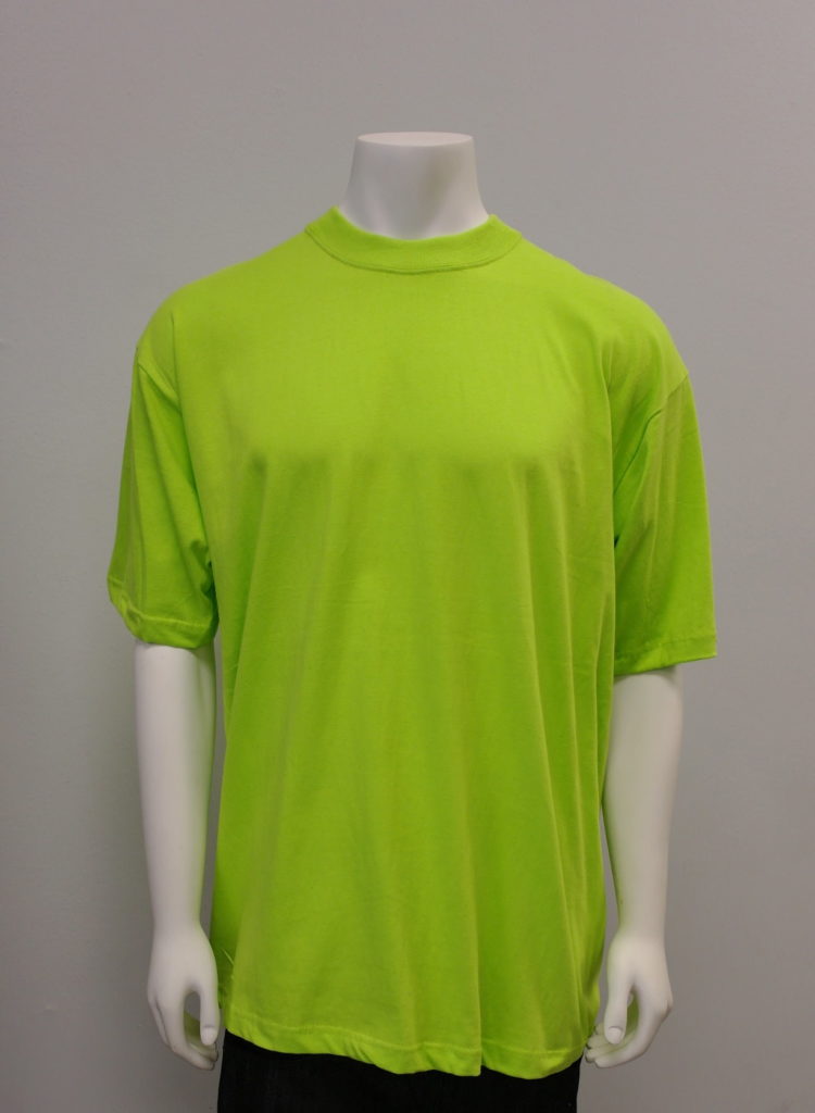 Gemrock Plain Lime Green Tee 100% Cotton Very Good Quality