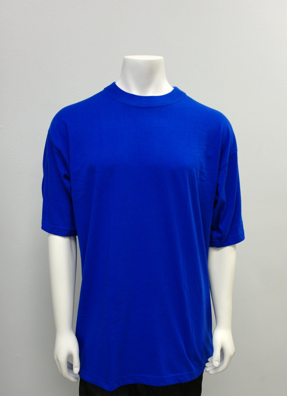 Gemrock Plain Royal Blue Shirt Crew-neck 100% Best Quality Cotton