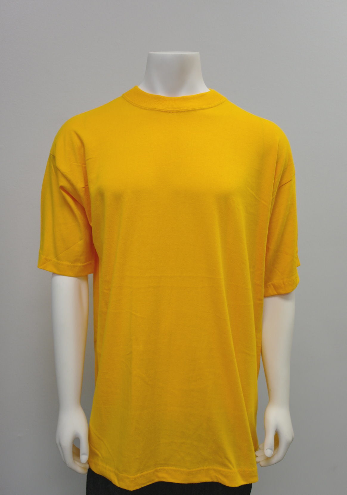 Gemrock Plain Gold Crew-neck Shirt 100% High Quality Cotton