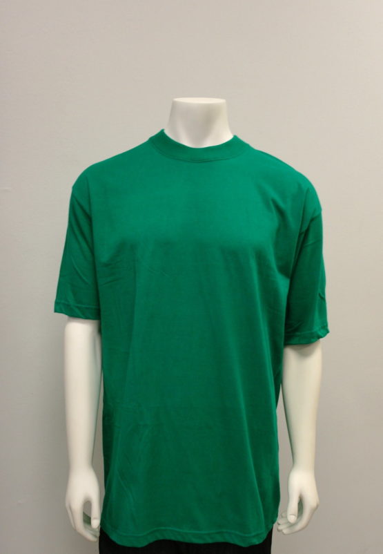 Gemrock Crew-neck Plain Shirt Kelly Green