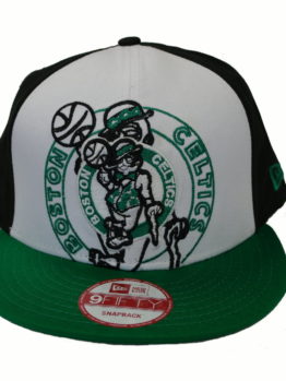 New Era Little Big Pop Snap Back Cap Boston Celtics