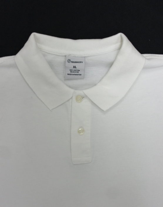 Plain Polo Shirt / Color: White - SCOTTEEZ URBAN