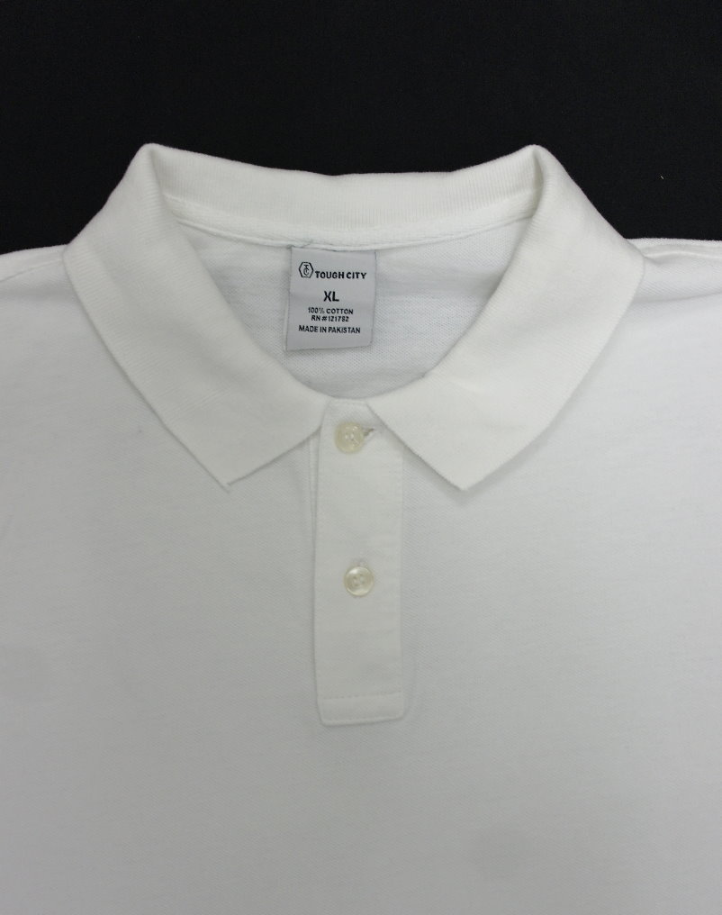 Plain Polo Shirt / Color: White - SCOTTEEZ URBAN