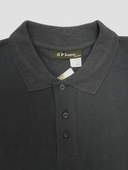 Plain Polo Shirt / Color: Black