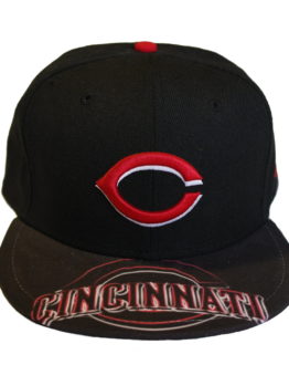 New Era Cincinnati Reds Viseon Fitted Cap / Color: Red Black