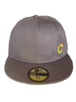 New Era 59 Fifty Splatter Chicago Cubs Fitted Cap / Color: Gray / Lime