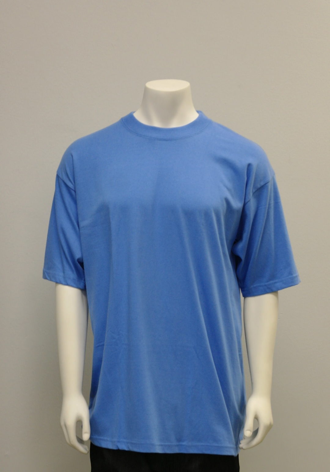 Gemrock Plain Sky Blue Crew-Neck Tee 100% Cotton