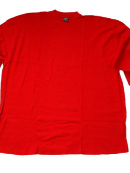 Light Weight Big & Tall 5XL Long Sleeve Thermo Shirt / Color: Red