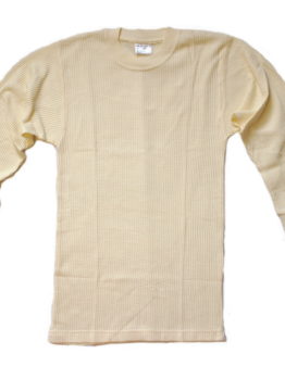 Thermal Long Sleeve Under Shirt / Color: Natural / United U.S.A. Brand