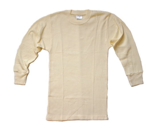 Thermal Long Sleeve Under Shirt / Color: Natural / United U.S.A. Brand