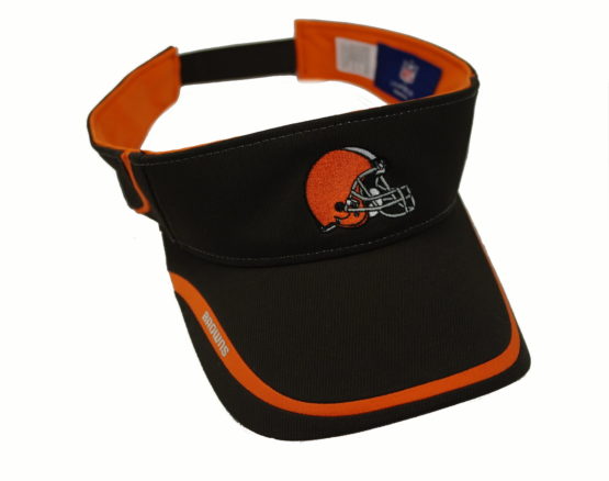 Clevland Browns Reebok NFL Visor / Velcro Strap / Embroidered logos / Color: Brown Orange