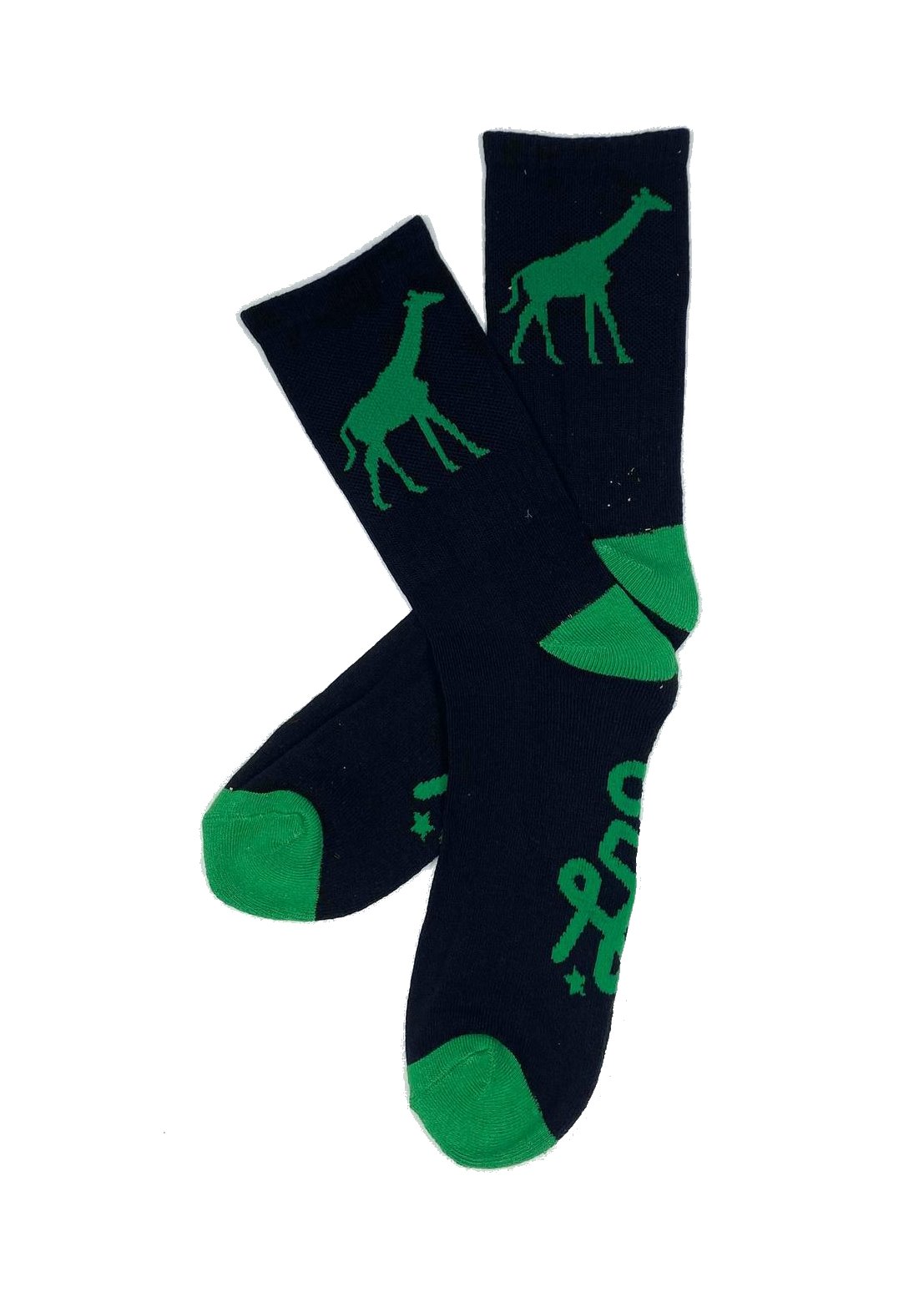 LRG Giraffe Sock / Color: Black, Green - SCOTTEEZ URBAN