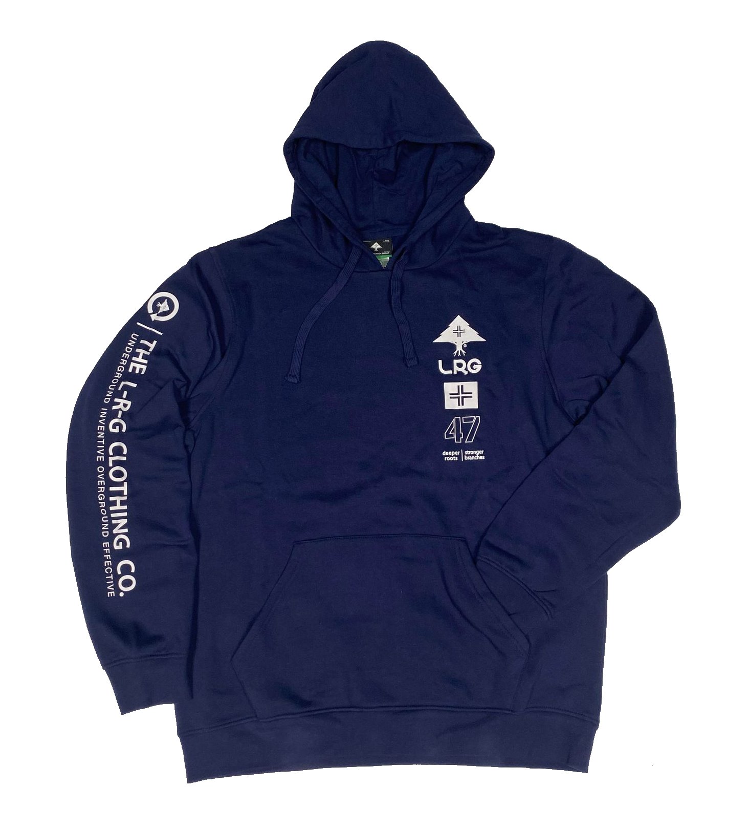 LRG Stronger Branches Pull Over Hoody / Color: Navy - SCOTTEEZ URBAN