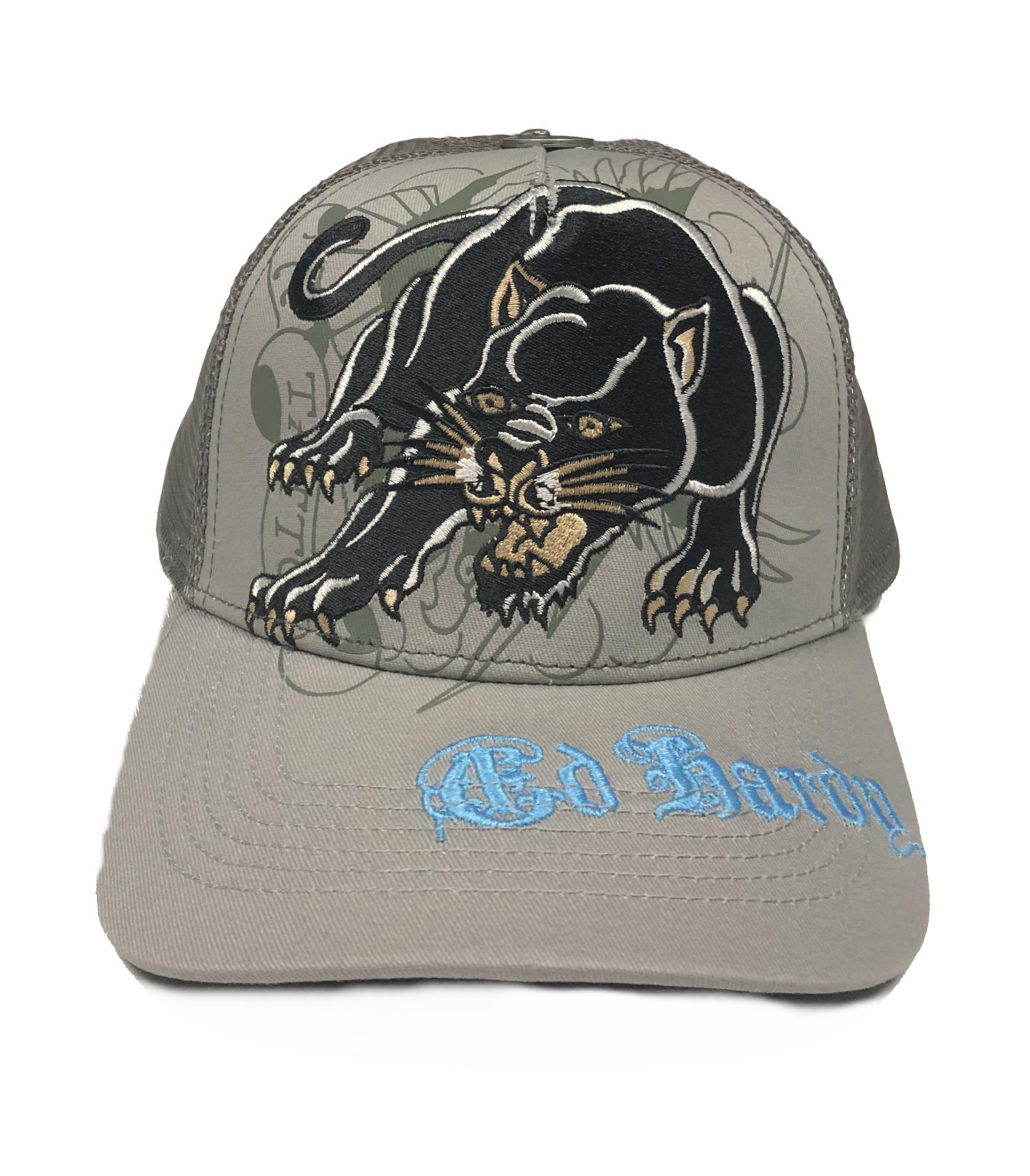 EDHARDY CROUCHING PANTHER TRUCKER HAT5