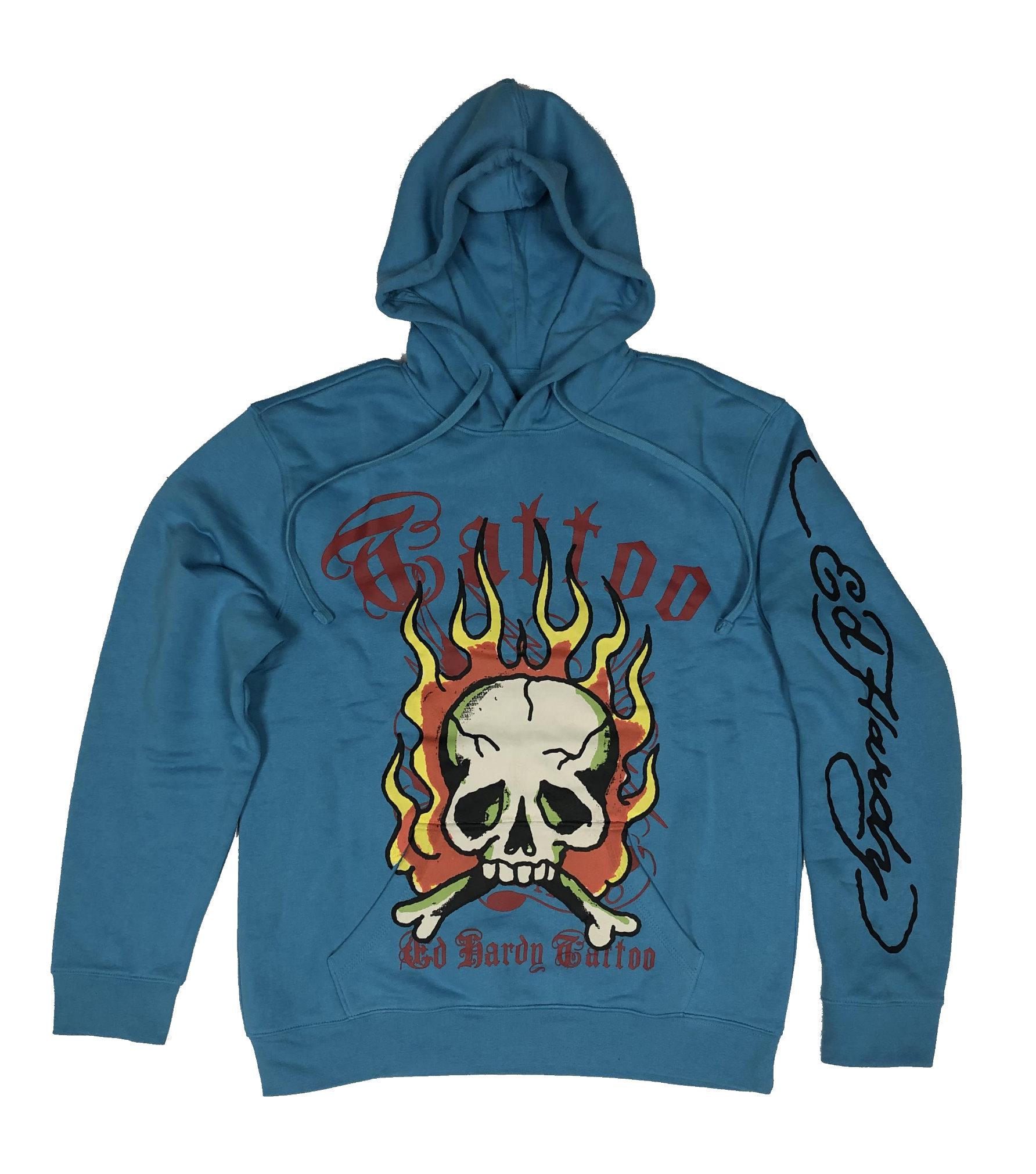 FLAME SKULL MENS HOODIE (EHM1300-54)